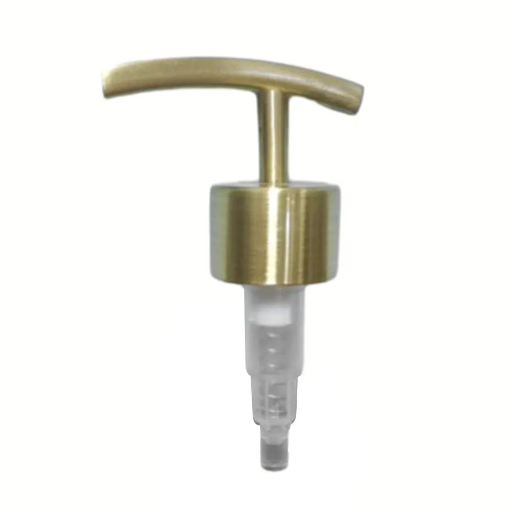 Bathroom Shampoo Pump Head in 304 Stainless Steel Elegant Design for 2 5CM Bottles Includes Tube for Easy Installation