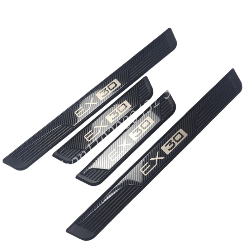 

For VOLVO EX30 EV 2024 2023 Stainless Steel Plastic Base Car Door sill Scuff Place Pedal Pad Threshould Guard Protect Auto Part