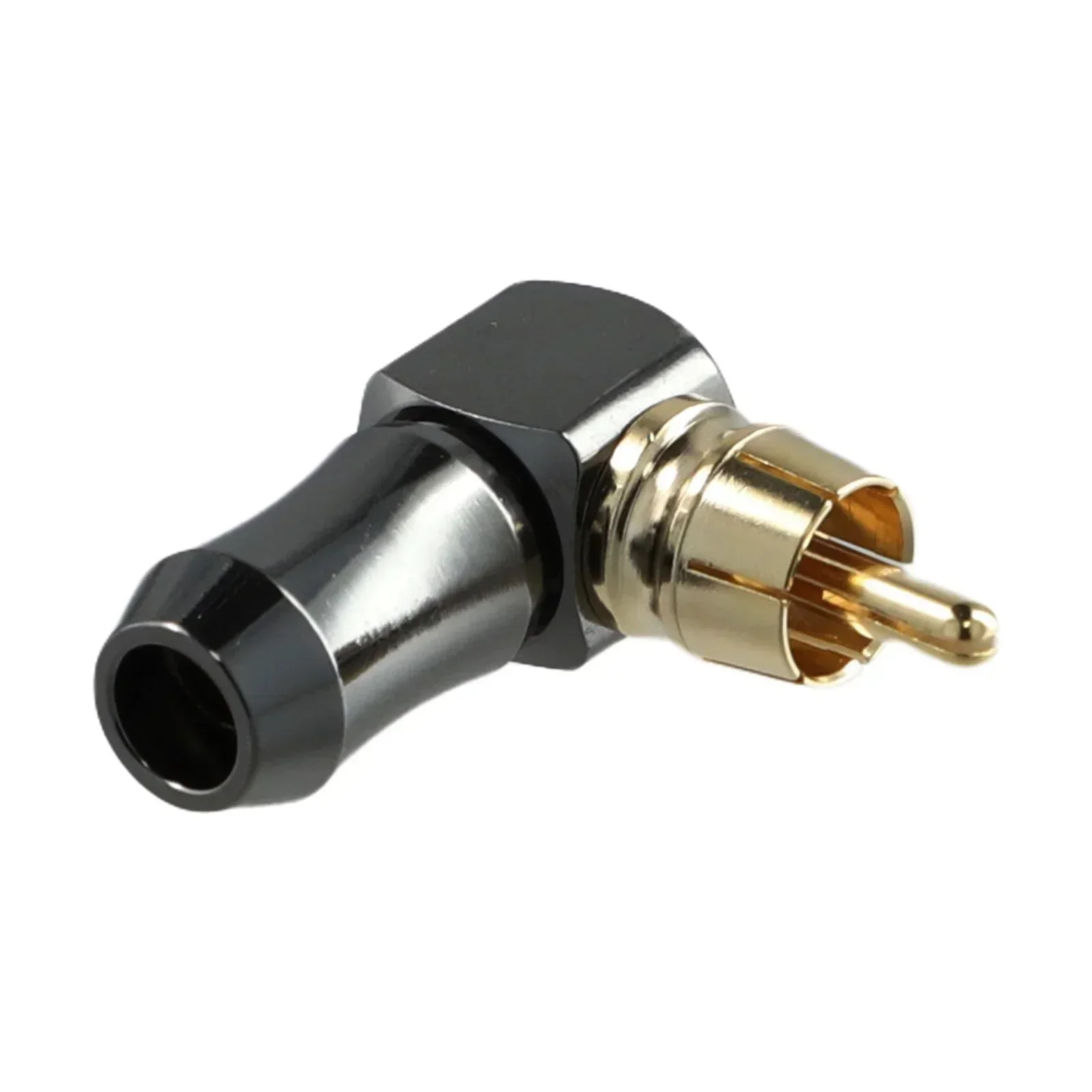 RCA Connector Male Plug L Type 90 Degree Right Angle Elbow RCA Plug Speaker Terminal Audio Conector For Soldering Video Cable