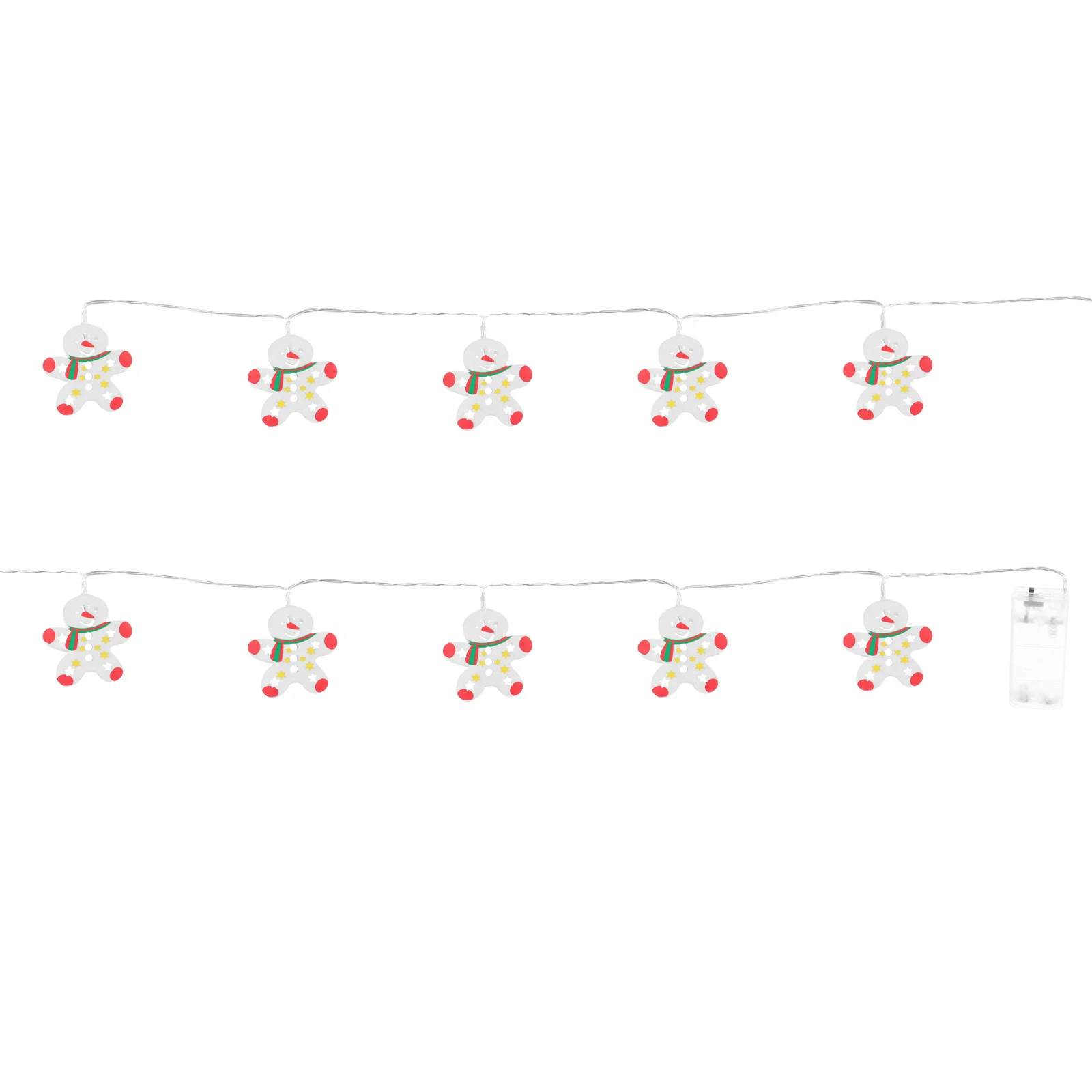 

1Pcs 165M Gingerbread Man Light String Xmas Lights Warm Non-Dazzling Illumination for Garden Courtyard Home Adornment Holiday