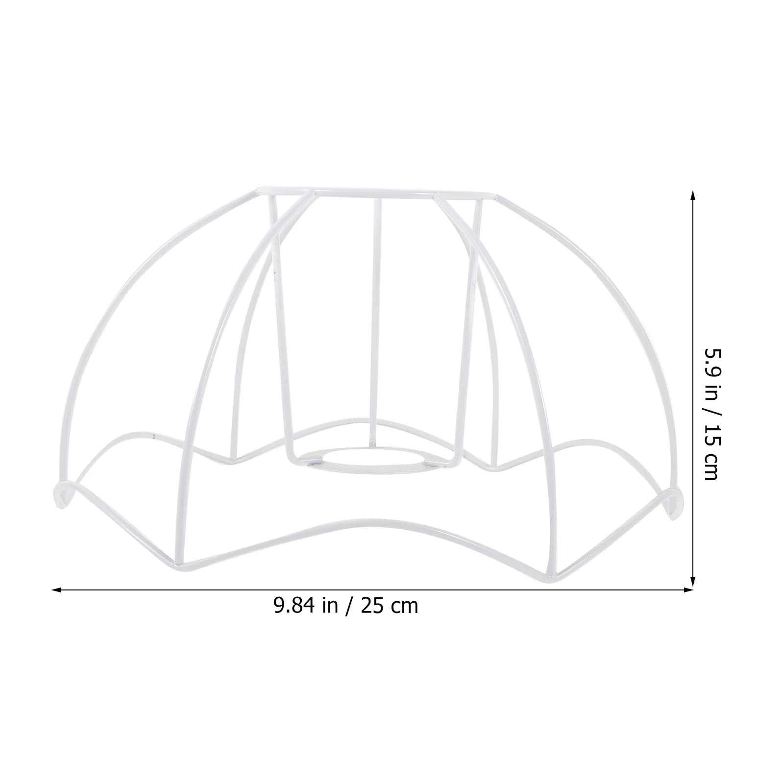 Round Sturdy Iron Lampshade Frame Desk Shade Brackets Table Diy Cover Frames Metal Light Racks Lamp Covers Lighting Accessories