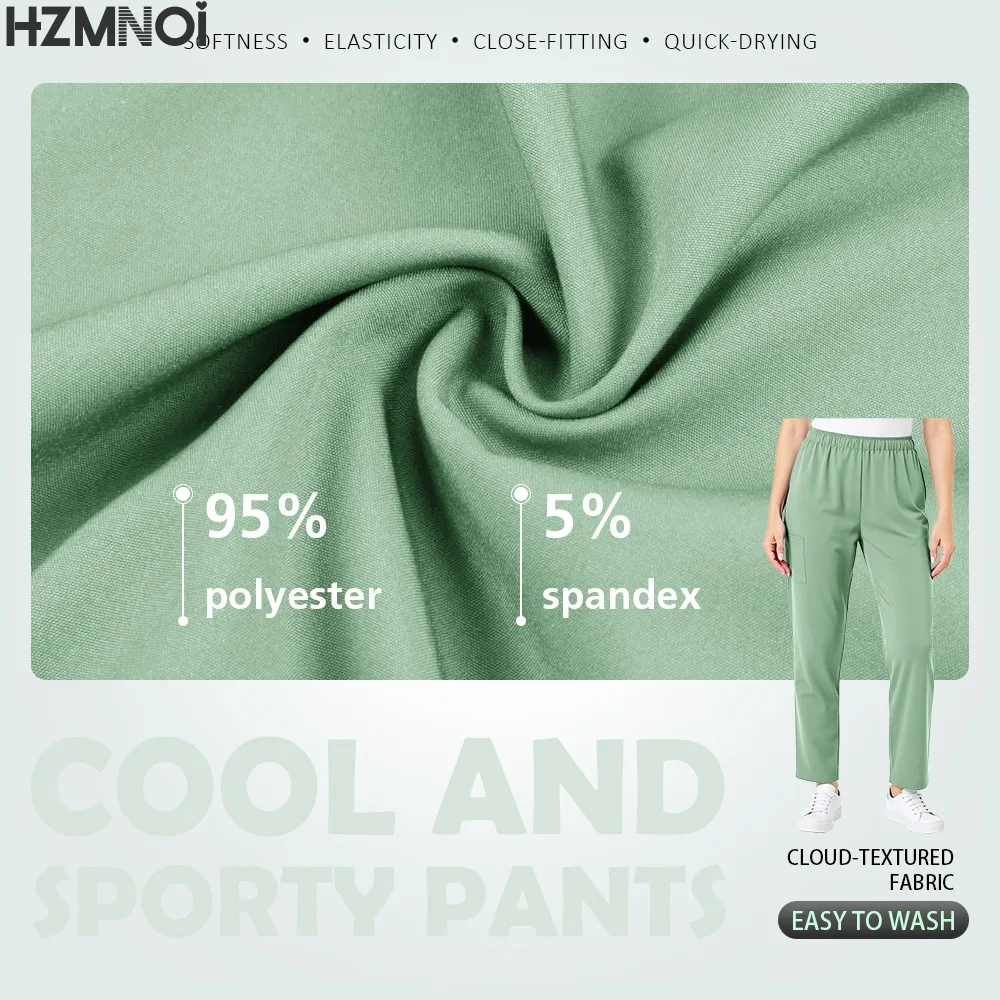 New Solid Color Soft Medical Uniform Bottoms Men's and Women's Medical Workwear Pants Nurse Accessories Scrub Bottoms