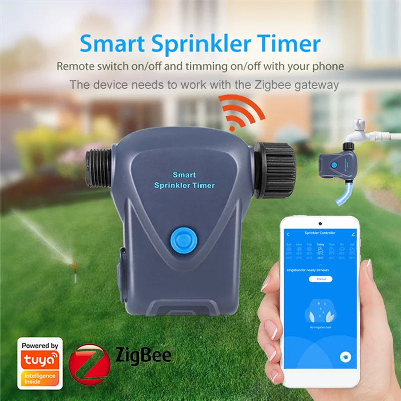 Garden Automatic Irrigation Device 45M Sensing Distance Watering Device For 3/4 Inch Hose-Y47A