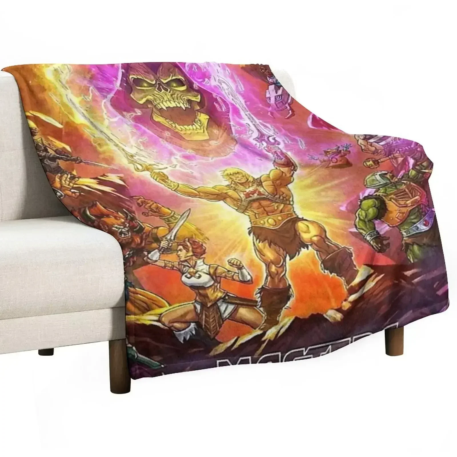 Masters of the universe revelation Throw Blanket Personalized Gift bed plaid Plaid on the sofa Blankets