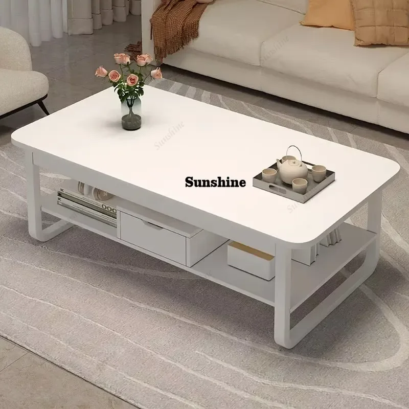 Luxury Aesthetic Coffee Tables Glamour Modern Design Unique Coffee Tables Wood Glam Table Basse De Salon Living Room Furniture
