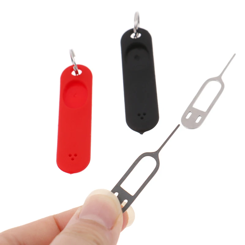 1PCS Universal Anti-Lost Card Pin Sim Card Remover Tray Eject Tool mit Abdeckung