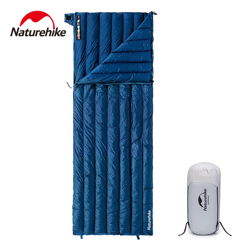 Naturehike Winter Sleeping Bag Duck Down Warm Ultralight Portable Camping Sleeping Bags Waterproof Outdoor Envelope Sleeping Bag