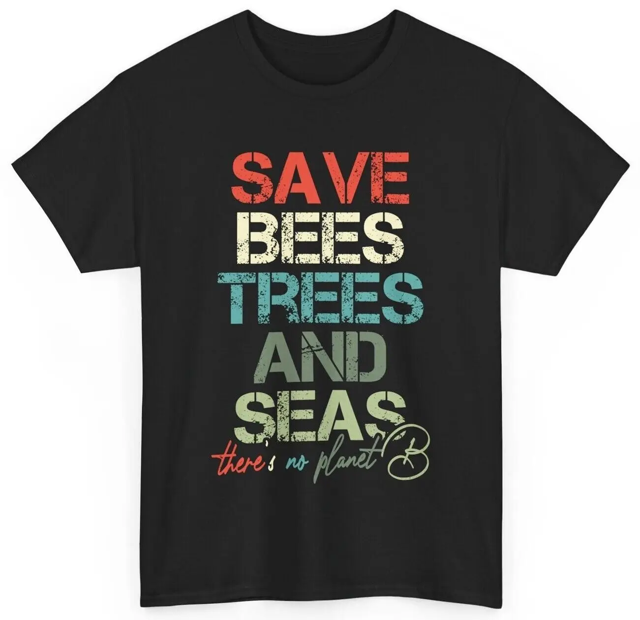 Save Bees Seas And Trees Shirt, Bees Lovers Environment Nature Women Men Tee