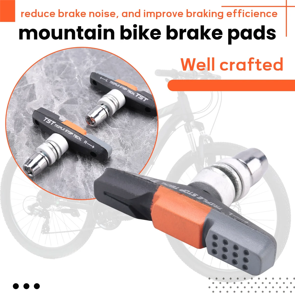 UNSAI plaquettes de frein de vélo 55mm pour 14 pouces 16 pouces 18 pouces 20 pouces pliant Mini Velo vélo V frein pièces de vélo