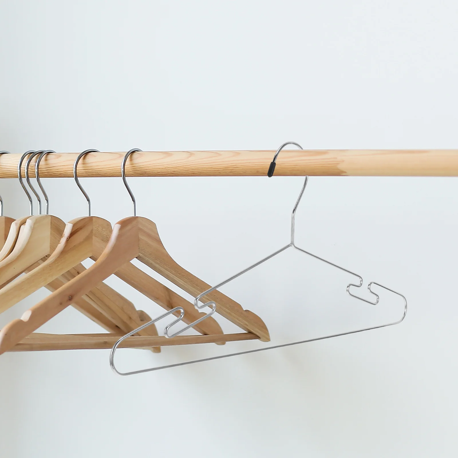 5 قطع شماعات ملابس متعددة الوظائف، شماعات خزانة ملابس شديدة التحمل، تصميم سميك، منظم خزانة الملابس الداخلية