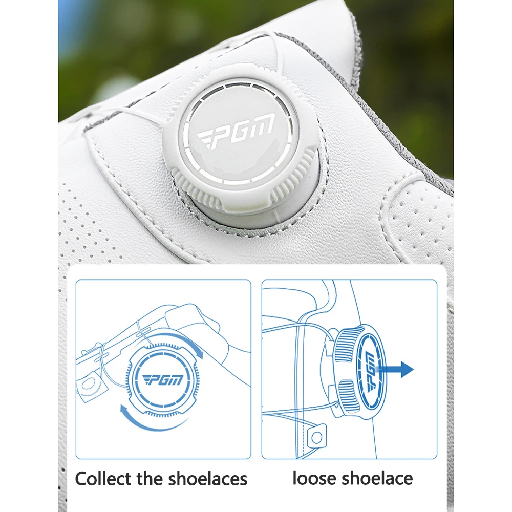 PGM XZ445 Golfschuhe Herren, gepolsterte, stoßdämpfende Sportschuhe, wasserdichte Golfschuhe mit Schnürsystem. – Detail 10