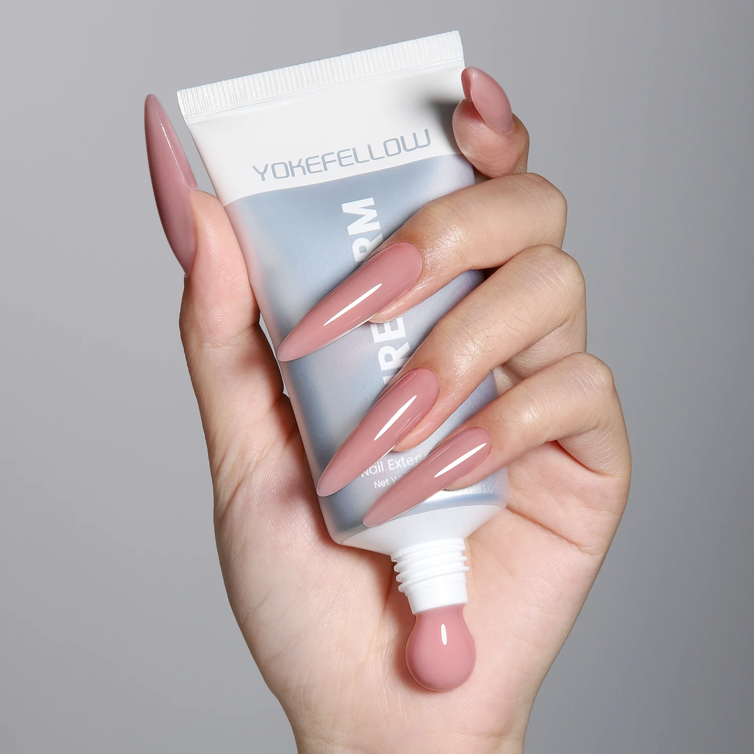 

Новый полигель YOKEFELLOW PUREFORM для наращивания ногтей, без HEMA и TPO, оттенок нюдово-розовый, для профессионального использования в салонах, PF04