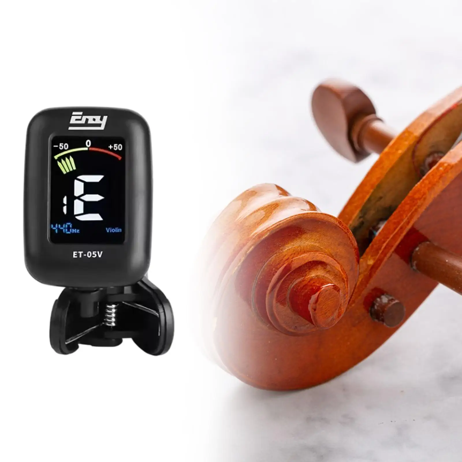 

Clip on Tuner Violin Tuner,Multifunction,Easy to Use,Professional,Guitar Tuner Fast & Accurate for Guitar Cello Violin Viola