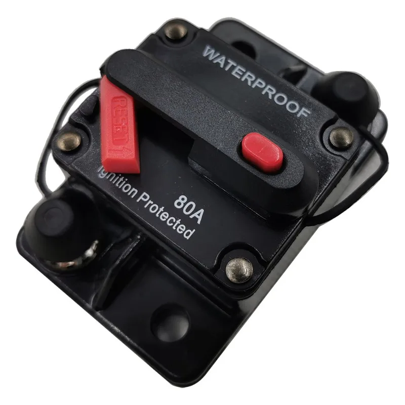 ​Automatic Reset Car Boat RV Circuit Breaker - Overload Protection Fuse Holder 30-300A for Car Audio Modification​