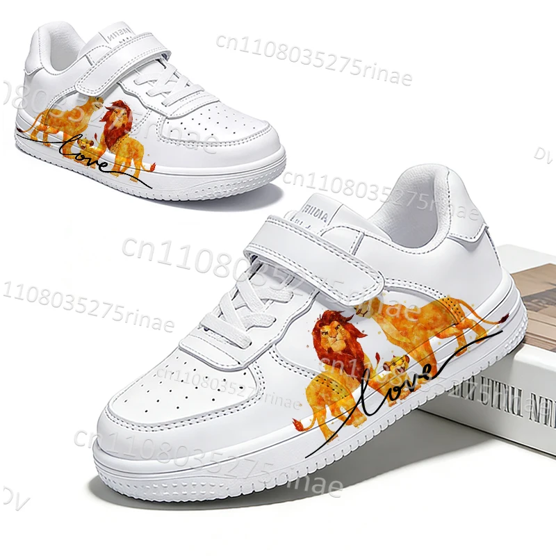 

Кроссовки «Король Лев» для детей и взрослых, унисекс, модные, для пар, для мальчиков и девочек, из искусственной кожи, 2026, подарок