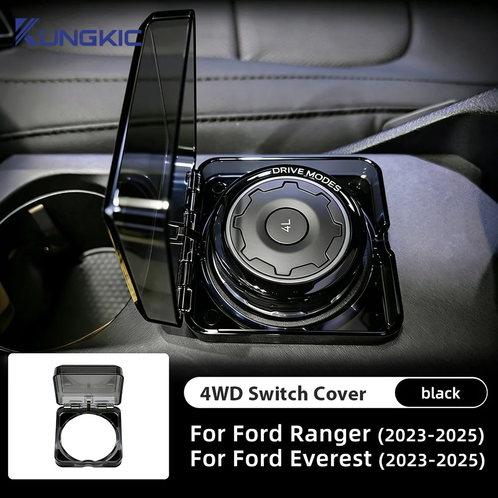 4WD Switch Cover Protector for Ford Ranger Everest 2023-2026 Control Switch Protective Cover Interior Accessories For Ford