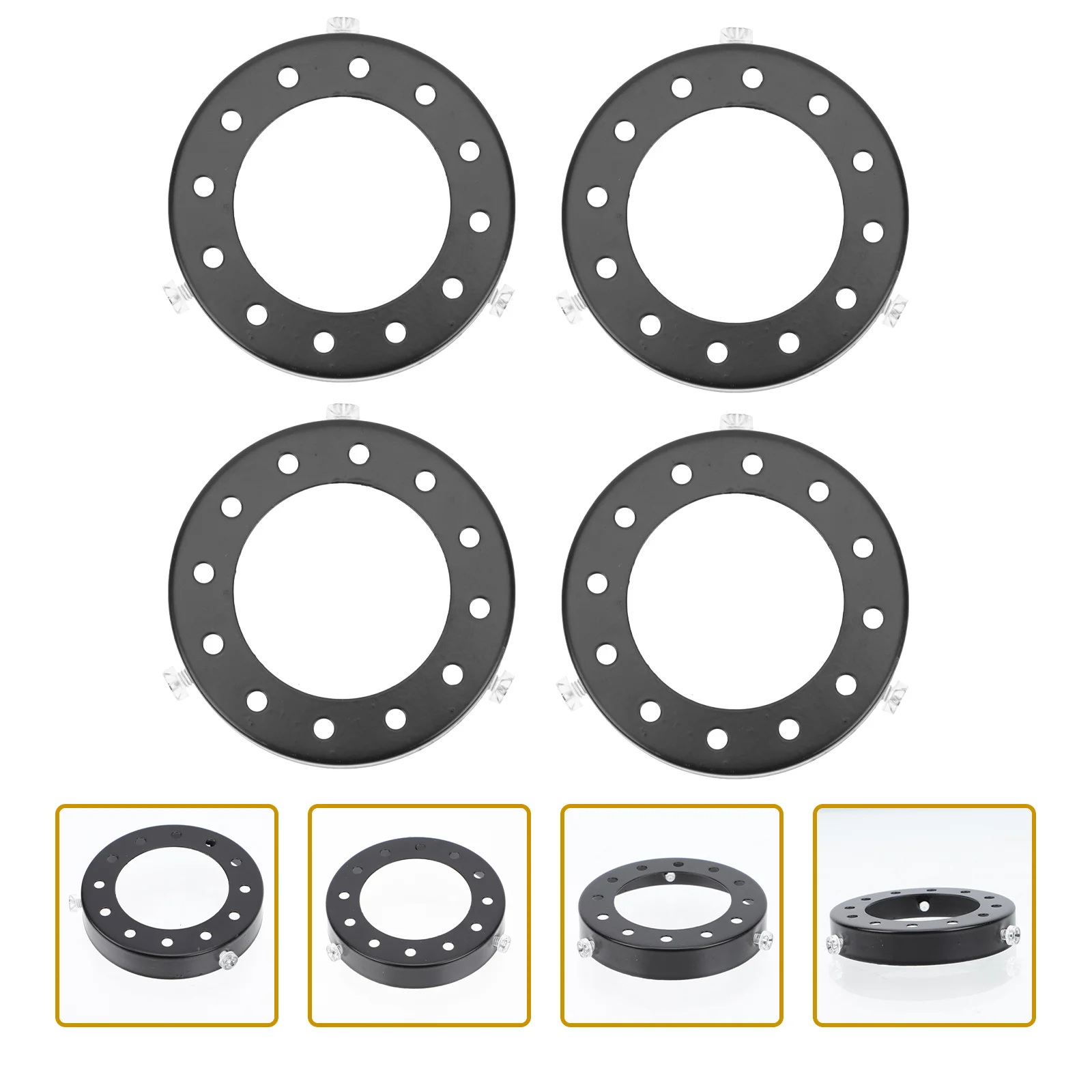 4 Pcs Lampshade Fixing Durable Iron Outer Ring Iron Fixing Ring For Lampshade Anti Rust Simple Installation Lighting Accessories