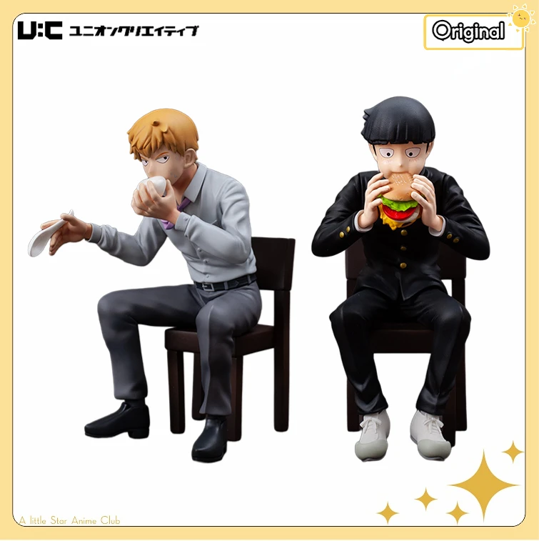 

Предзаказ: Оригинальная коллекционная фигурка UnionCreative Mobpsycho100 III Bunbougu Cafe 2022 Reigen Arataka/Kageyama Shigeo Ekubo