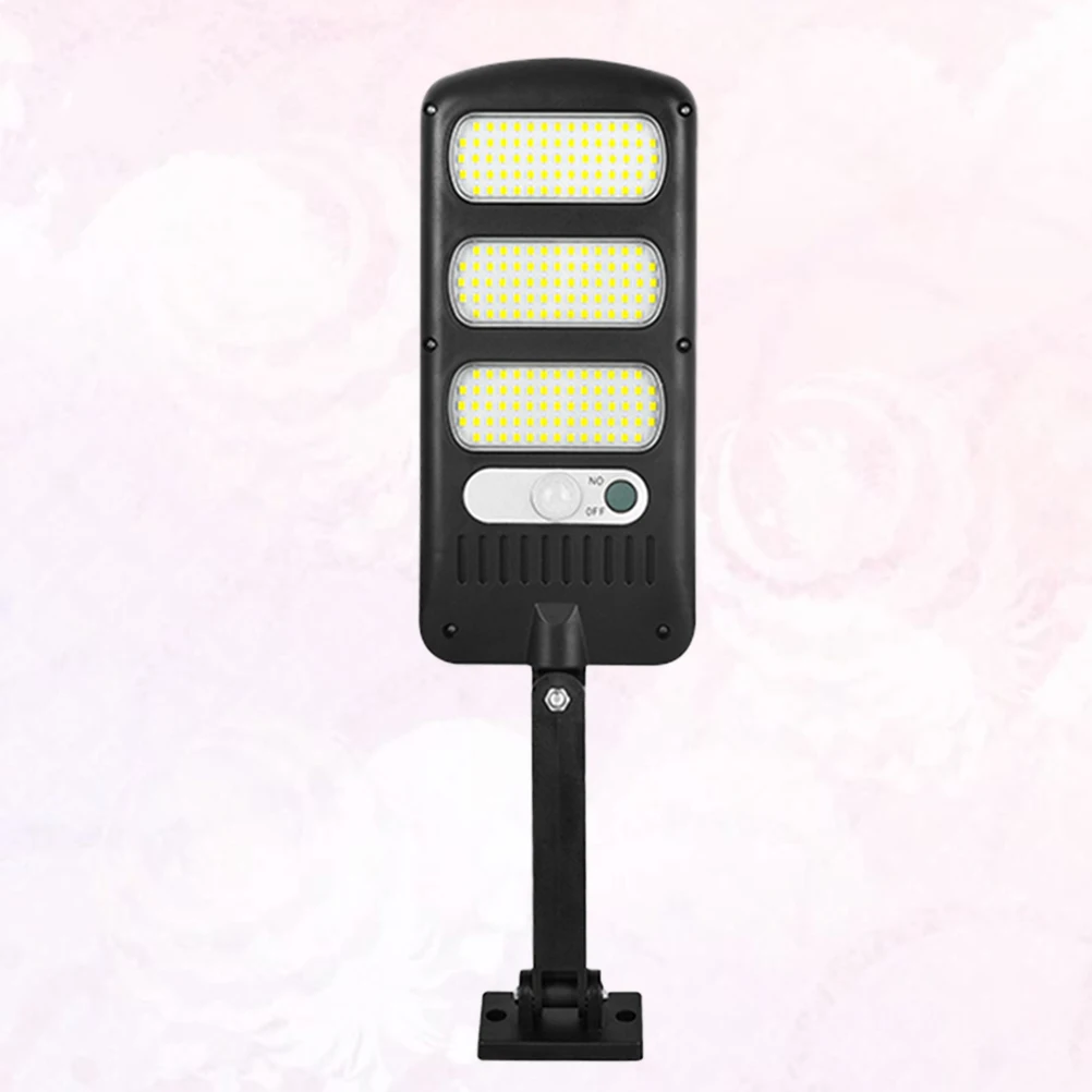 

213 LEDs Street Light Durable Safe Installation Black Garden Sensor Bracket Street Light Courtyard Lamp Outdoor Tool