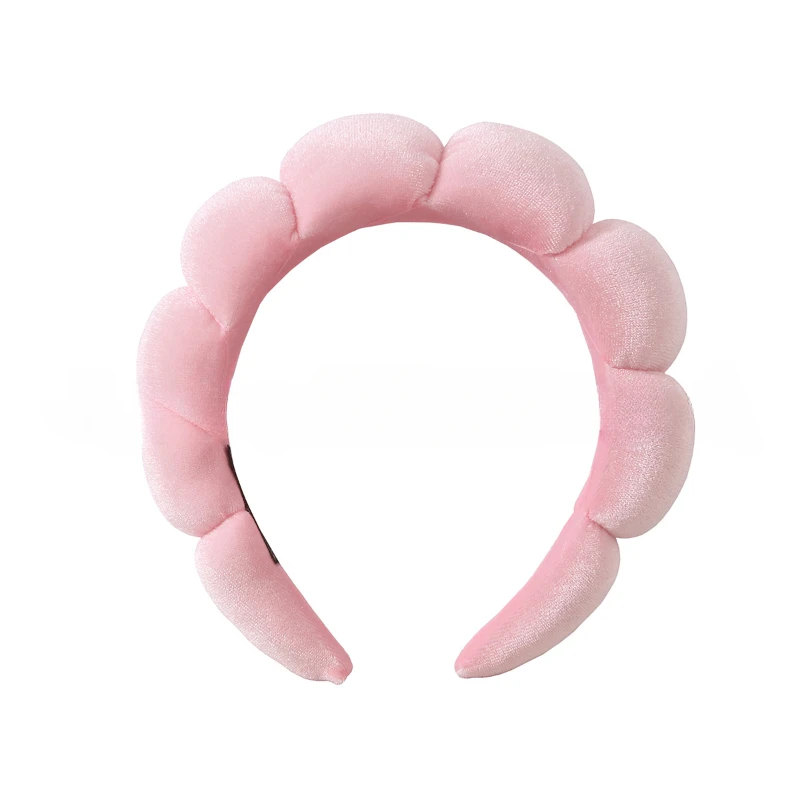 Color Candy Large Wide Velvet Twist Sponge Headband Padded Hair Hoops Hairbands Women Wavy Braided Headbands Hair Accessories