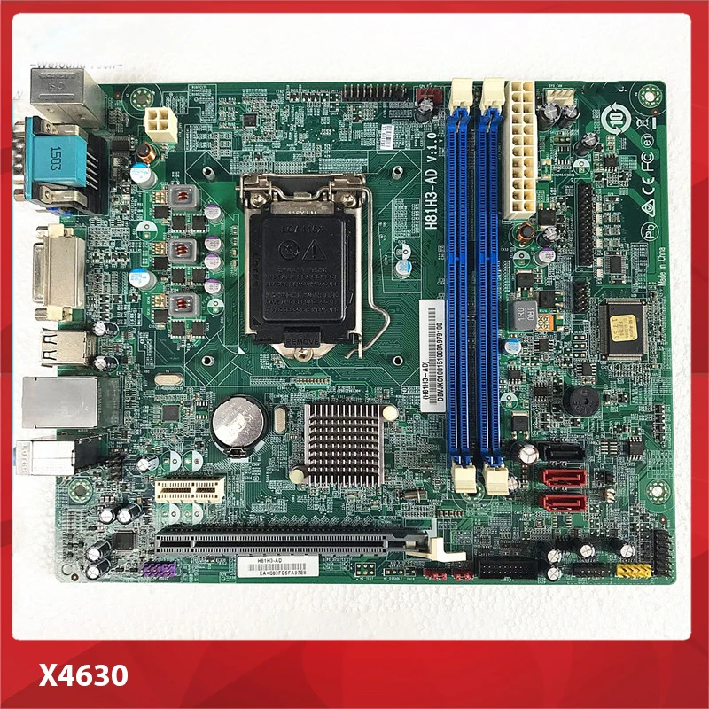 Desktop Motherboard For ACER X4630 H81H3-AD V1.0 LGA1150 H81 Integrated System Bord  Fully Tested Good Quality