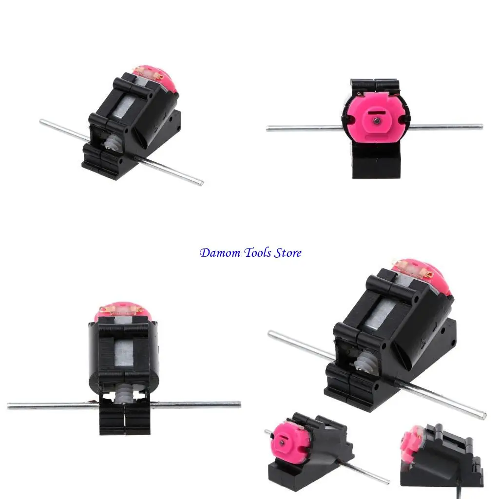 57BE Double Shaft Bevel Gear Motor Suit Worm Reducer 3-6V DIY Parts