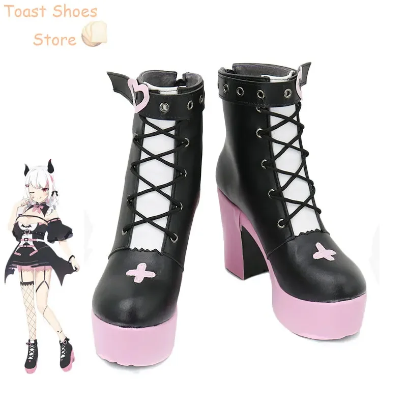 Rumii Cosplay Shoes Vtuber Cosplay Prop PU Leather Shoes Halloween Boots Costume Prop