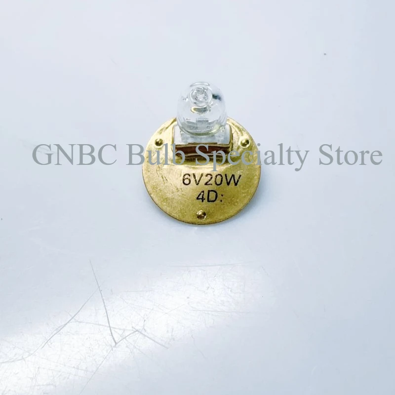Replacement Slit Lamp Bulb for Topcon SL-3GSL-1E 2E 3E 4E 7E  6V20W Yellow Round Copper Base Ophthalmic Halogen Lamp 40340-20700