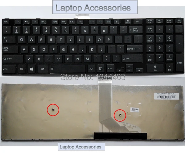 FNew teclado para ordenador portátil estadounidense para toshiba Satellite L55 L55-A L55-A5168 L55-A5184 L55-A5226 A5234 A5278 A5284 A5284NR A5299 A5351 A538
