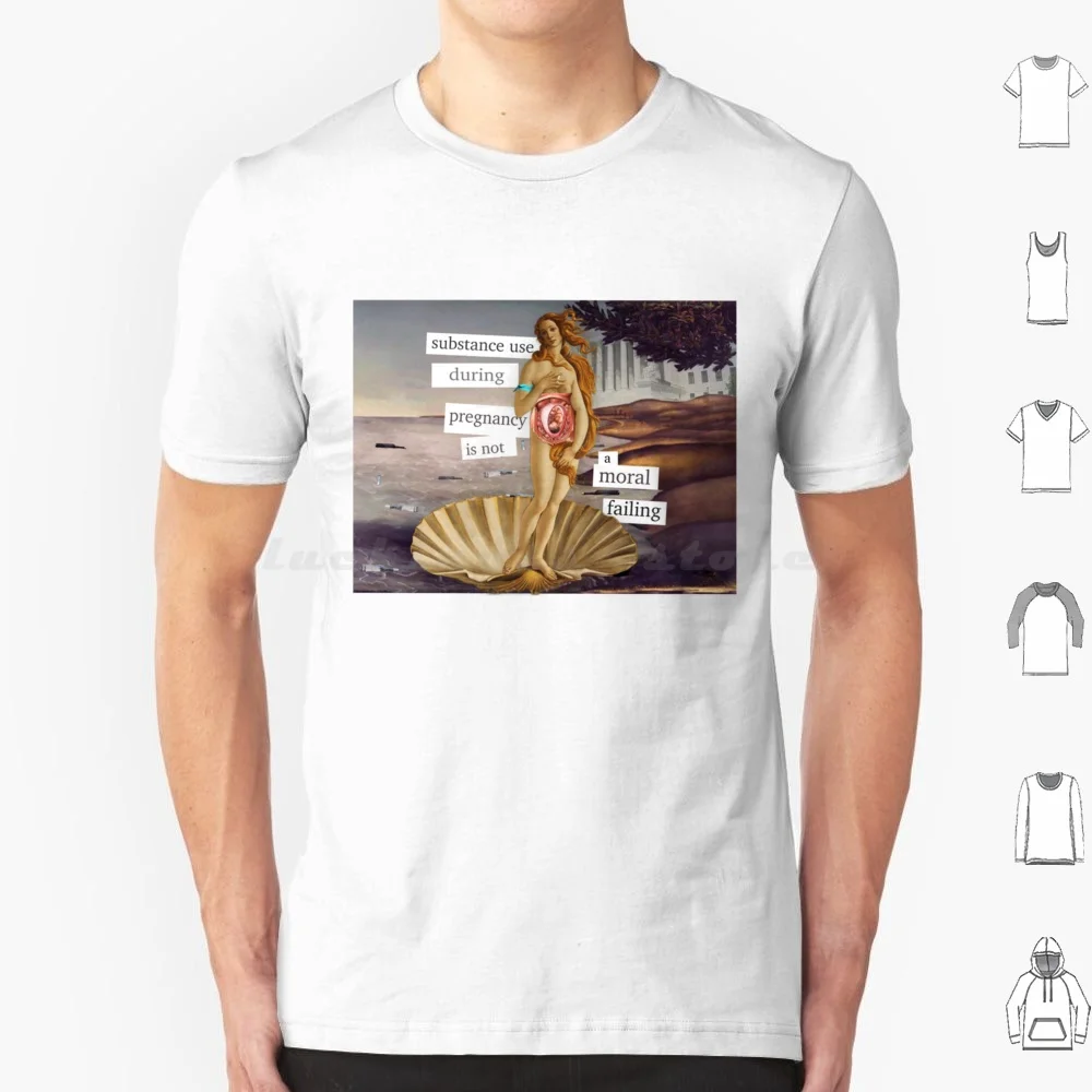 Pregnant Birth Of Venus Premium T Shirt Men Women Kids 6xl Harm Reduction Naloxone Drugs Narcan Activism War On Drugs Advocacy