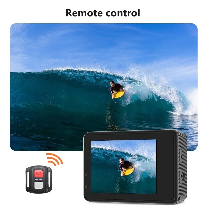 كاميرا الحركة 5K 4K60fps شاشات مزدوجة مضادة للاهتزاز EIS 2.0 WiFi 170D 5X تكبير تحت الماء كاميرا رياضية للتحكم عن بعد مقاومة للماء