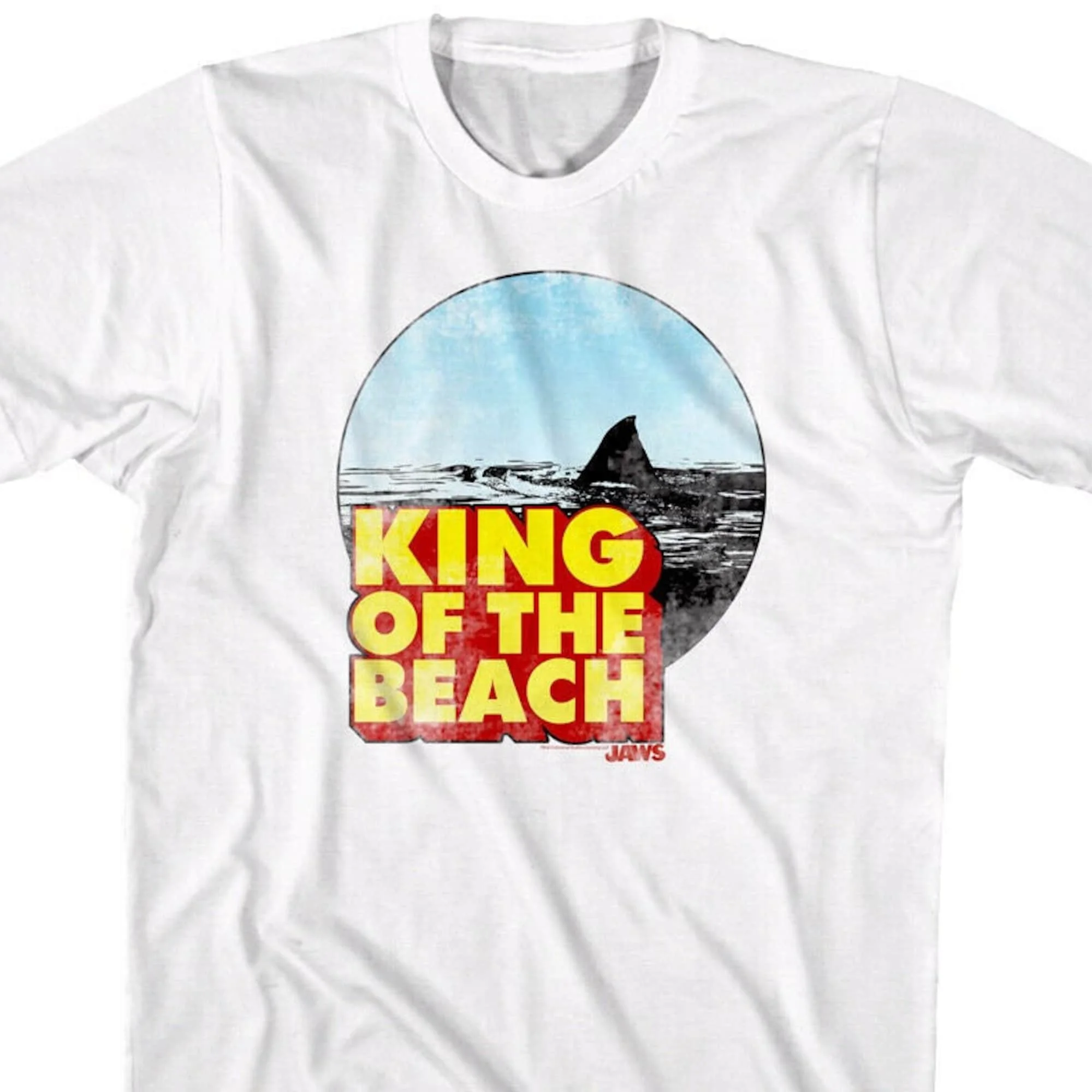 

Большая футболка «Король пляжа» с челюстями