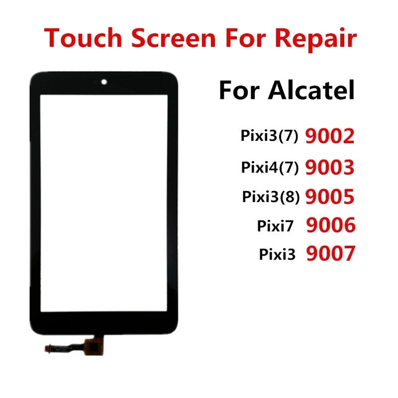 

For Alcatel One Touch Pixi 3 4 7 9002 9003 9005 9006 9007 Touch Screen Sensor LCD Display Front Glass Outer Panel Replace Parts