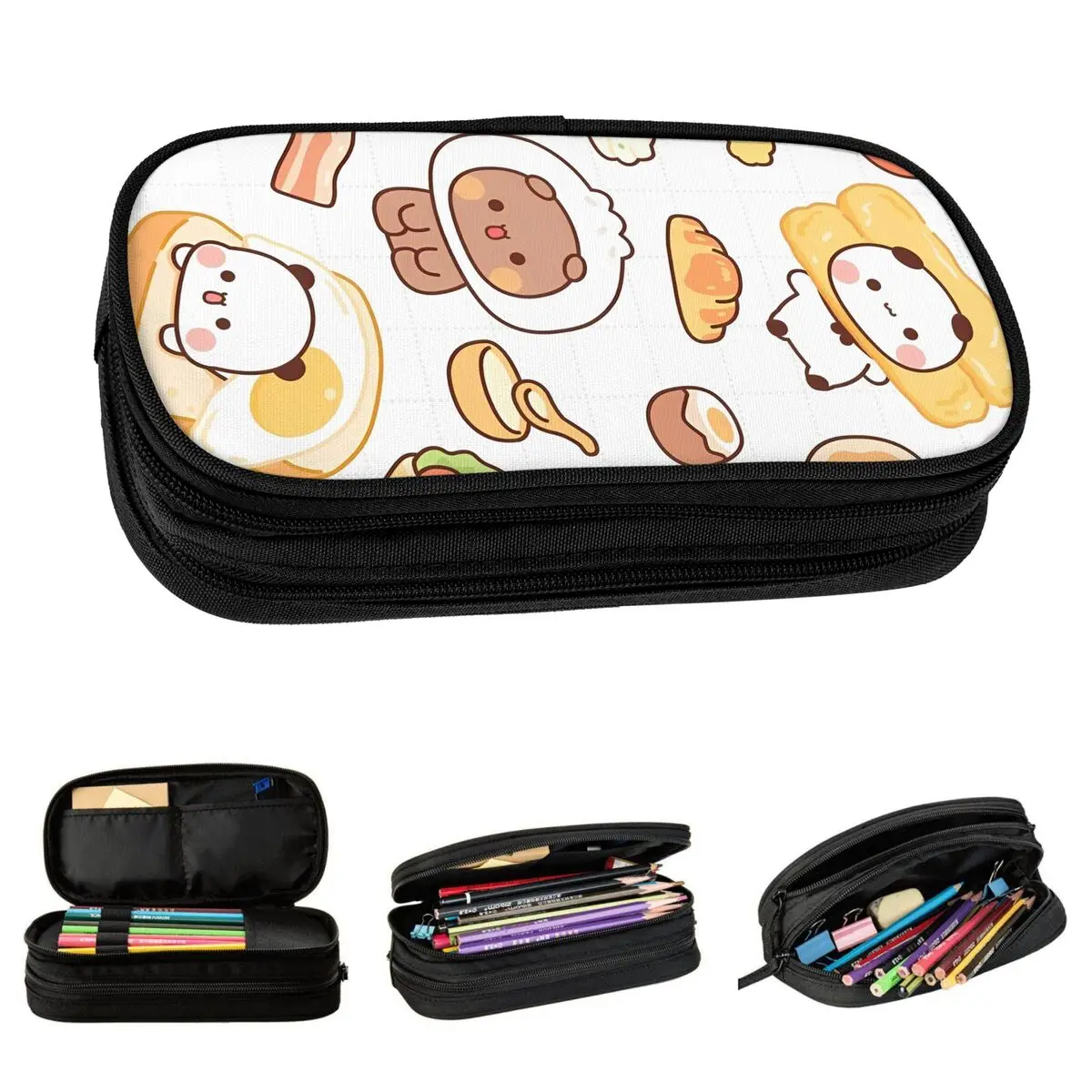 

Сумка для обеда Bubu And Dudu Panda, повседневная коробка для обеда для девочек, удобная дорожная сумка-холодильник, дизайнерские оксфордские термосумки для обеда