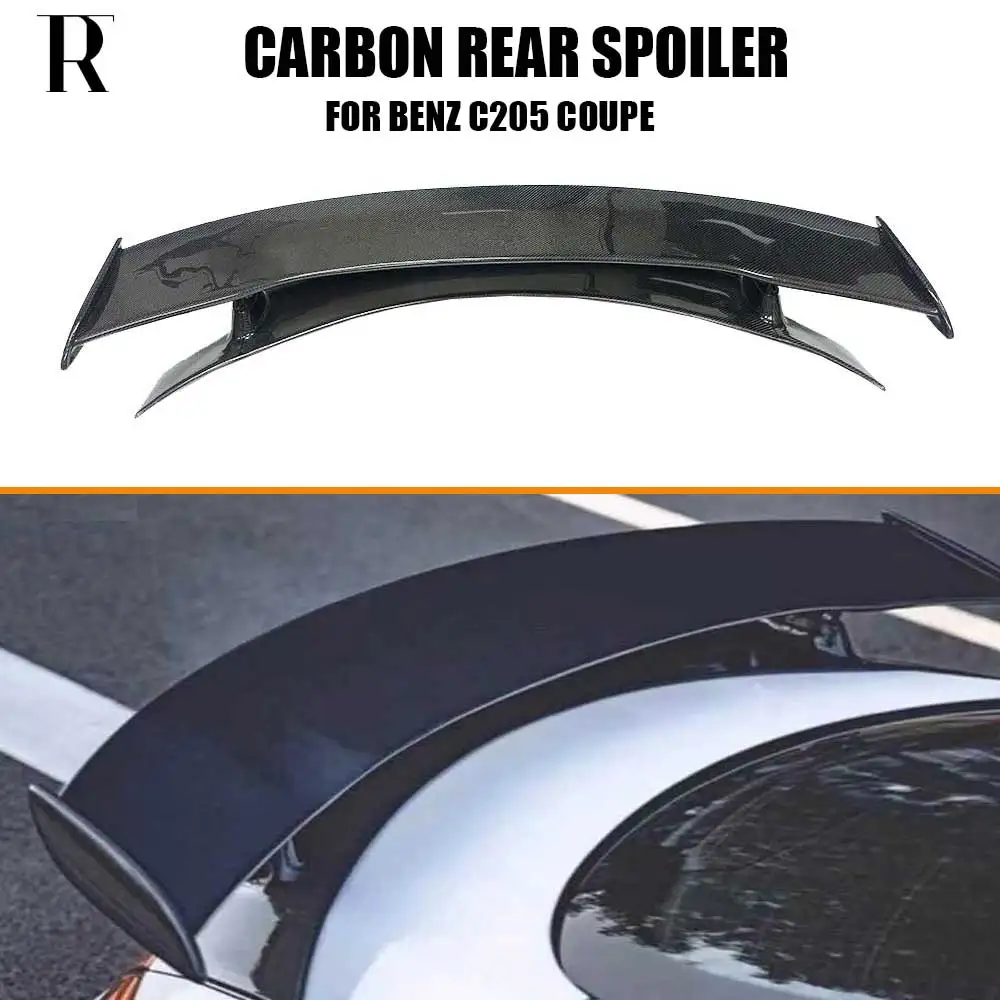 

CM Style Carbon Fiber Rear Trunk GT Boot Wing Spoiler for Benz W205 C205 Coupe 2DR C180 C200 C300 C450 C43 C63 15 - 21