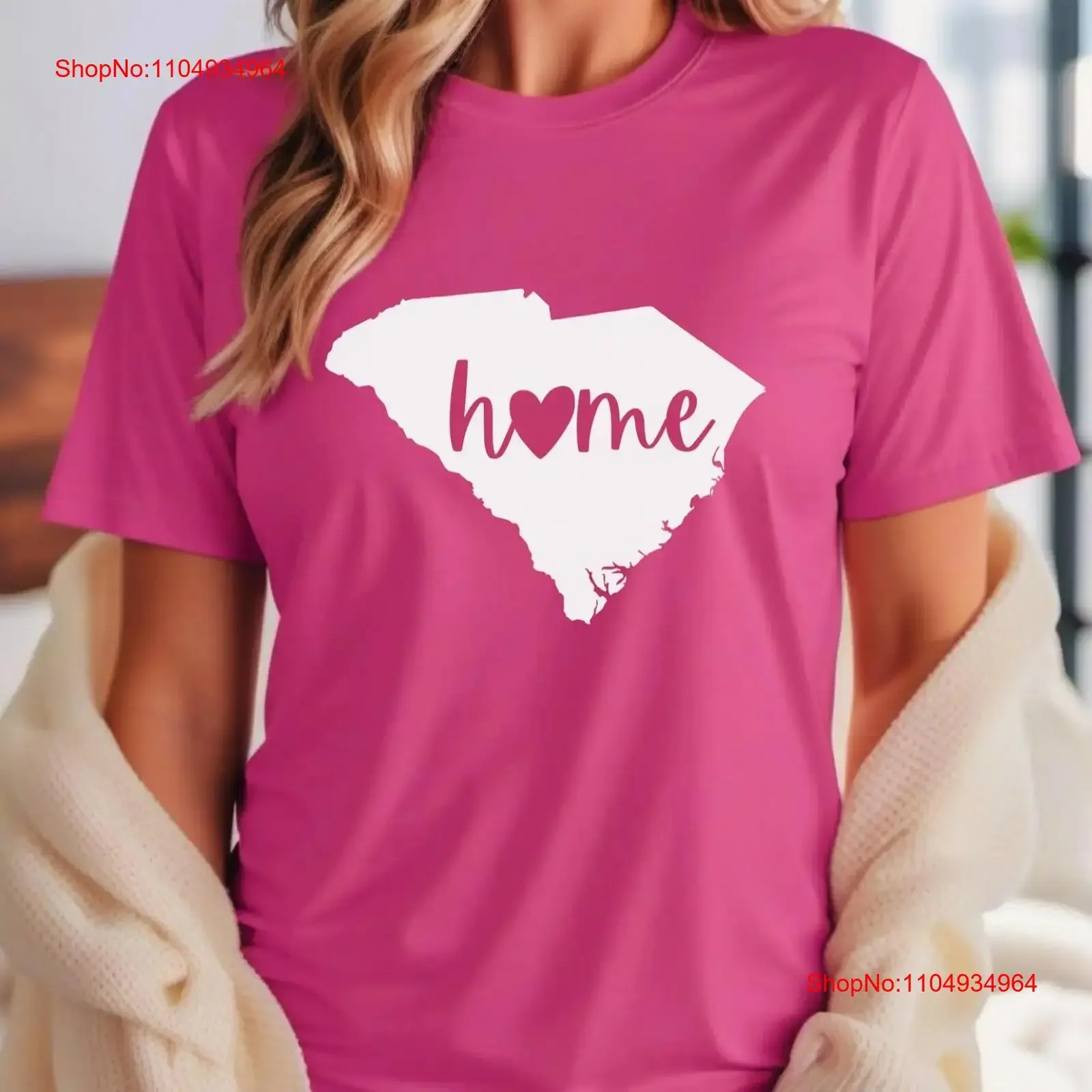 

South Carolina Home T Shirt vintage Washed homme Soft designer clothes Slightly Stretched Stylish Versatile Casual fashion