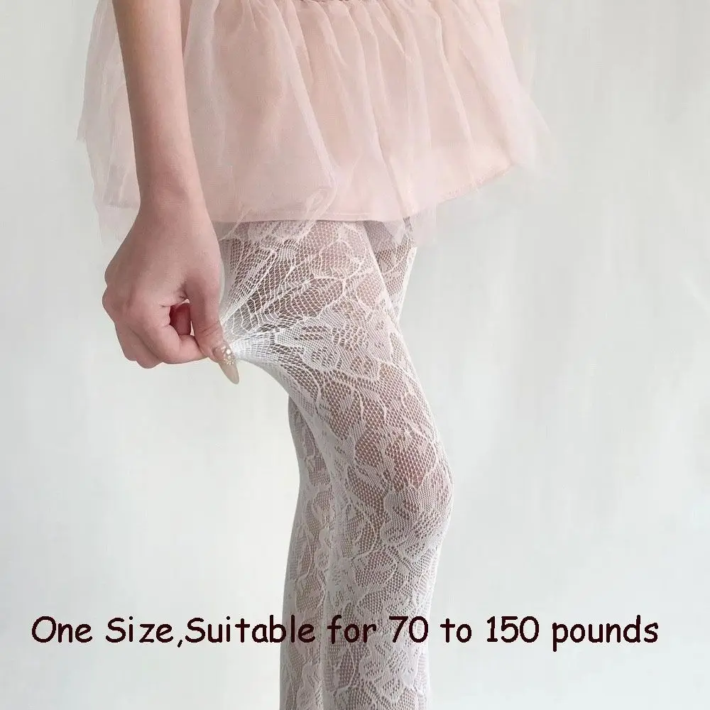 Gotische dunne bloemenkant panty's, sexy ademende netkousen, hoge elastische mesh panty's, dagelijks gebruik