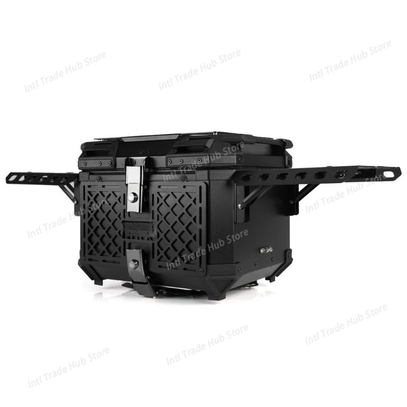 45L Multifunctional Armor Aluminum Alloy Motorcycle Tail Box Scooter Car Trunk