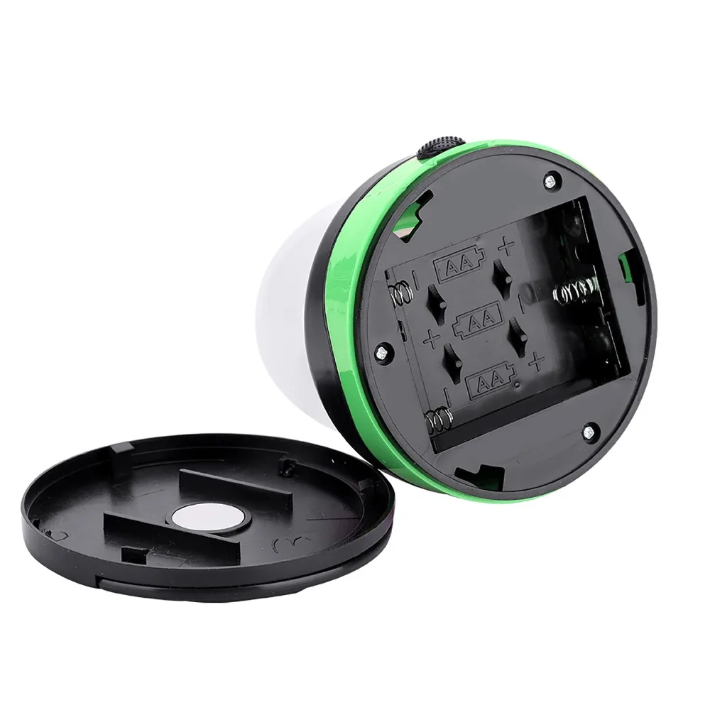 Durable Portable LED Flashlight Tent Light Mini Round Battery-Powered Camping Light LED Camping Lantern Outdoor Adventures