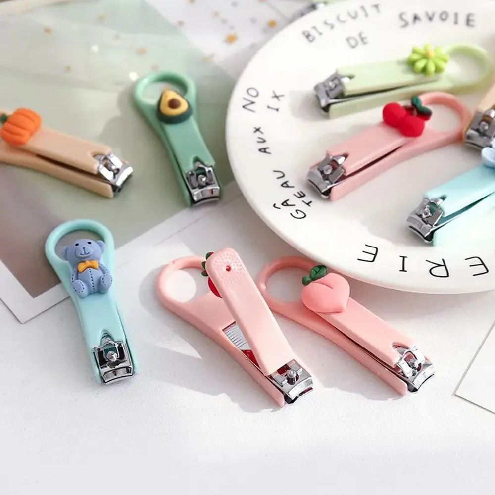 Creative Cartoon Cute Nail Clippers Girl Heart Nail Clippers Portable Children\'s Adult Nail Clippers Home Random Color 1Pack