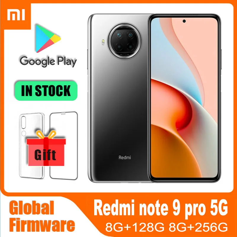 

Global rom Xiaomi Redmi Note 9 Pro 5G Smartphone Mobilephone Snapdragon 750G Octa Core 108MP Quad Camera 6.67" 4820mAh NFC