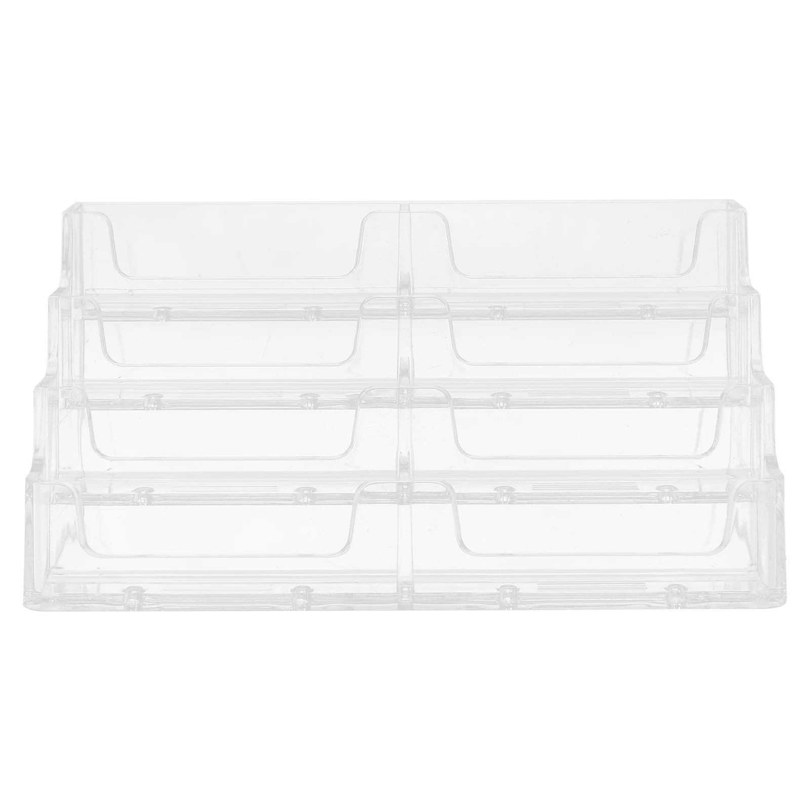 

Acrylic Business Card Holder Multi Layer Transparent Stand Desk Organizer Office Business Card Display Rack Storage