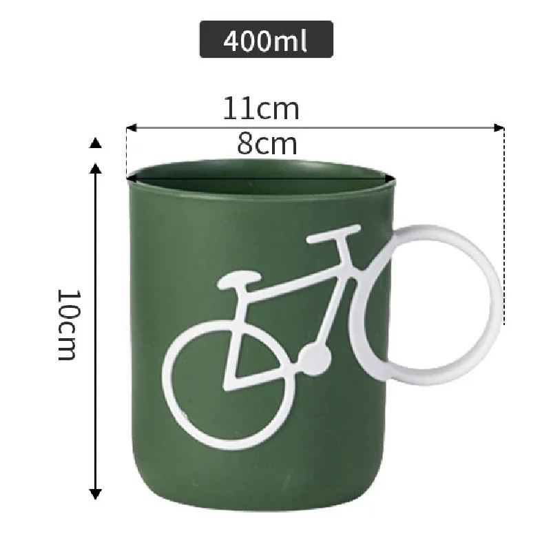 Bicycle Styling Toothbrush Cup Bathroom Supplies Safety PP Cup Toothbrush Holder Gargle Cup Bathroom Decoration Accessories