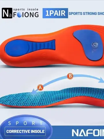 Sport Orthopedic Insoles for Feet Men Women EVA Breathable Shock Absorption Shoes Insole for Running Basketball Sport Care Pads
