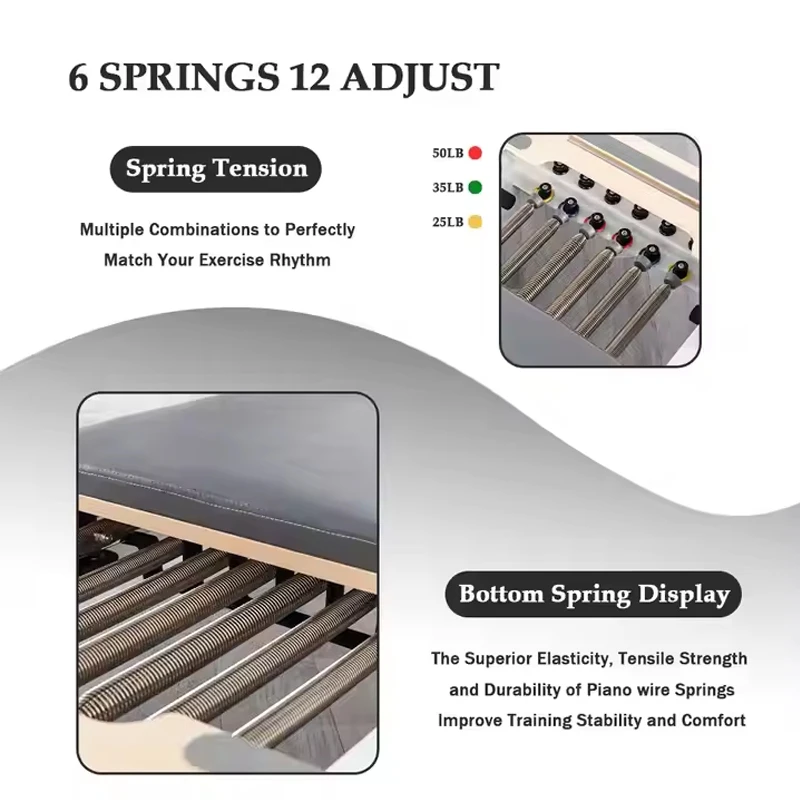 Home Folding Body Shaping Machine Prati Bed Pilates Body Shaping Machine Home Pilates MachineAluminum Alloy Pilates Core Bed view 4