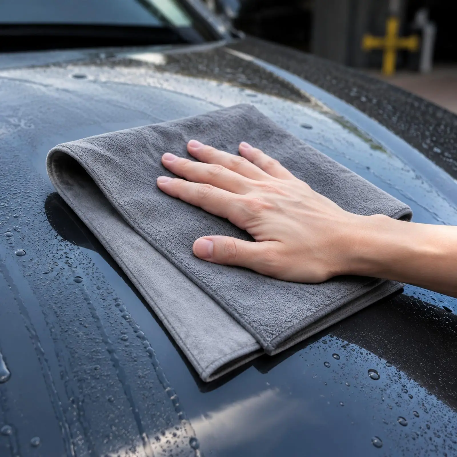 3 Pieces Automotive Microfiber Cleaning Towel Non-Abrasive Suede and Coral Fleece Microfiber Towel Two-sidedSided Low-Lint