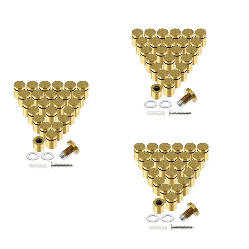 

TFTP-72 шт. 3/4 дюйма x 1 дюйм, винты-стойки из нержавеющей стали, крепеж для настенных вывесок, рекламные стеклянные дистанционные крепления