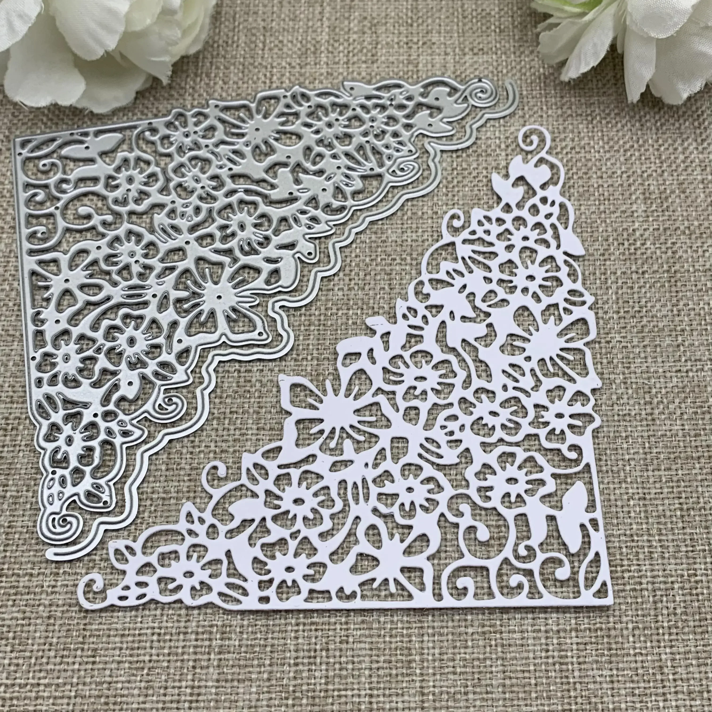 

New Flower corner frame Metal Cutting Dies Stencils For DIY Scrapbooking Decorative Handcraft Die Cutting Template Mold
