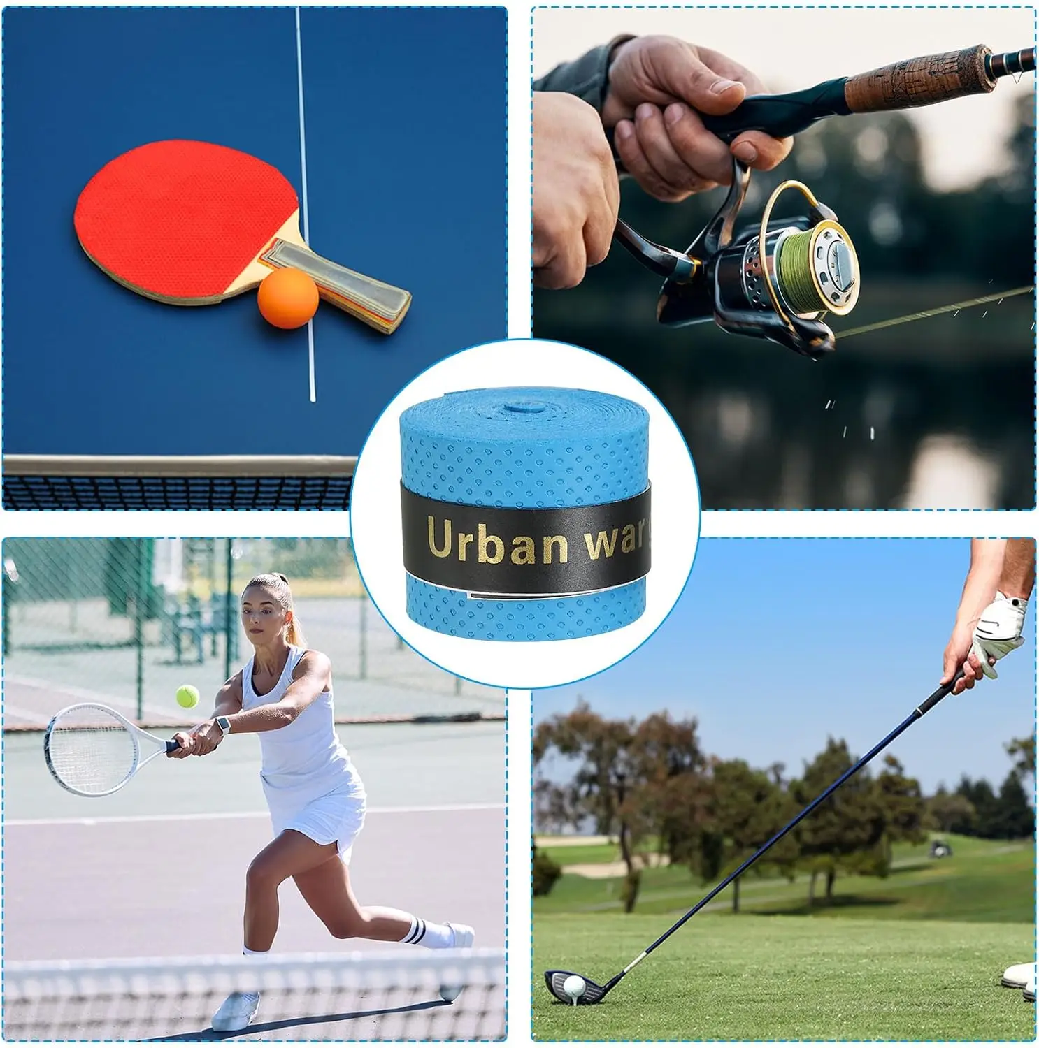 المضادة للانزلاق الرياضة على شريط لحام التنس Overgrips العصابة مضرب بدمنتون السيطرة عرق الفرقة الصيد قضبان الفرقة