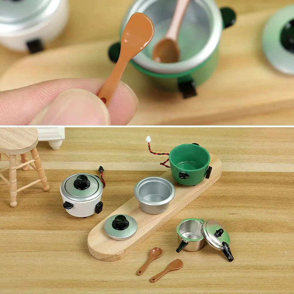 6 Styles Dollhouse Furniture Spatula Cookware  Accessories Miniature Cookware Mini Cutlery Set Simulation